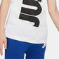 Regata Nike Big Boy's Just Do It Branca Tamanho Grande