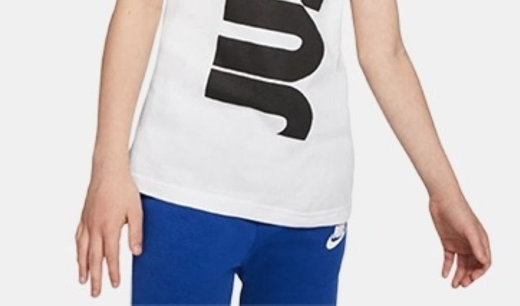 Regata Nike Big Boy's Just Do It Branca Tamanho Grande