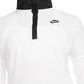 Camiseta de corrida Nike Air Half Zip feminina, branca, tamanho pequeno