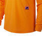 Camiseta de treino Nike Dri-Fit manga comprida masculina laranja tamanho pequeno