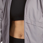 Jaqueta de corrida com capuz Nike Essential Water-Repellent feminina, cinza, tamanho extra grande
