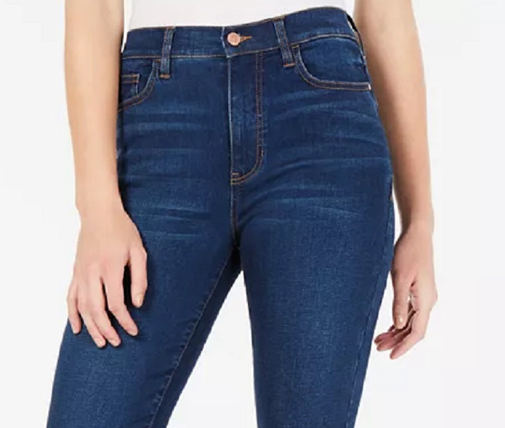 Calça jeans skinny de cintura alta Celebrity Pink Juniors, tamanho 1, azul