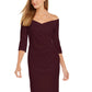 Vestido tubinho ombro a ombro Calvin Klein feminino roxo tamanho 8