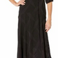 Vestido longo listrado Calvin Klein feminino preto tamanho 2