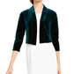Calvin Klein Cardigan Feminino Verde Manga Longa Aberto Jaqueta Formal Azul Tamanho P