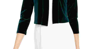 Calvin Klein Cardigan Feminino Verde Manga Longa Aberto Jaqueta Formal Azul Tamanho P