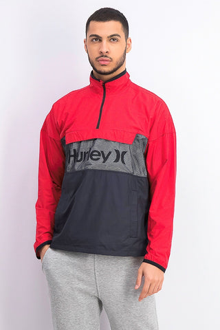 Jaqueta Hurley Siege Anorak Logo Masculina Rosa Tamanho X-G