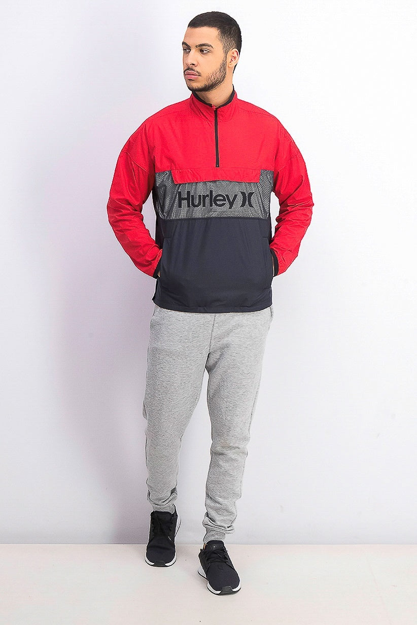 Jaqueta Hurley Siege Anorak Logo Masculina Rosa Tamanho X-G