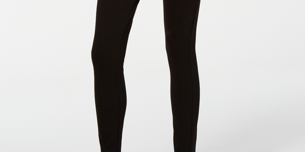 Calça Skinny Ponte de Cintura Alta Celebrity Pink Juniors, Preta, Tamanho X-S