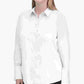 Camisa Calvin Klein Plus Size Feminina de Algodão com Gola Branca Tamanho 14W
