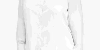 Camisa Calvin Klein Plus Size Feminina de Algodão com Gola Branca Tamanho 14W