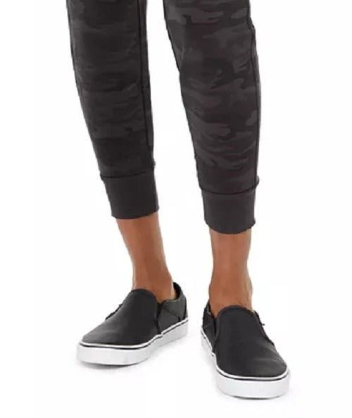 Calças femininas Sanctuary camufladas com cordão, pretas, tamanho pequeno