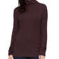 Blusa de gola alta lisa feminina Sanctuary, roxa, tamanho médio