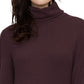 Blusa de gola alta lisa feminina Sanctuary, roxa, tamanho médio