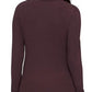 Blusa de gola alta lisa feminina Sanctuary, roxa, tamanho médio