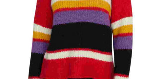 Sanctuary Suéter Feminino Manga Longa Gola Redonda MULTICOLOR Tamanho XS