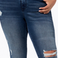 Calça jeans skinny rasgada plus size feminina rosa celebridade azul tamanho pequeno pequeno