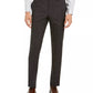 Terno xadrez elástico moderno masculino DKNY, calças separadas, cor carvão, tamanho 32x32