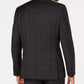 Jaqueta de lã DKNY Modern-Fit masculina, cinza, tamanho 42