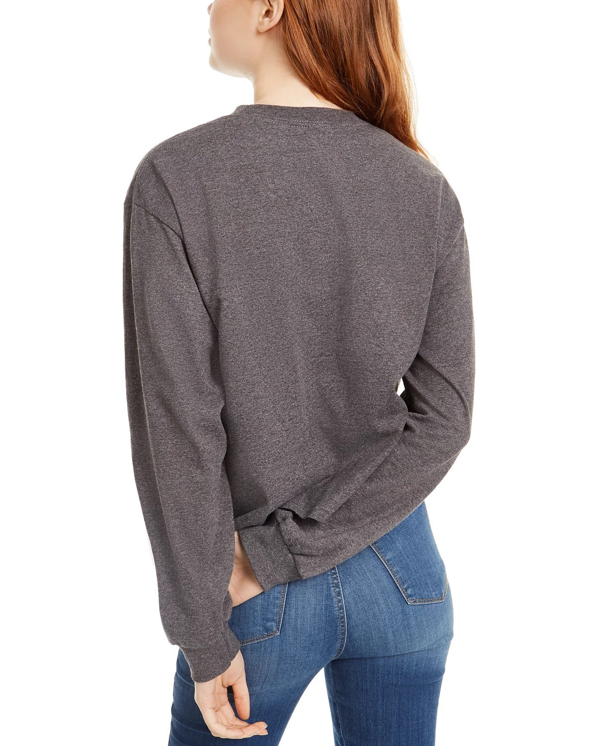 Camiseta gráfica de manga comprida Mad Engine Disney Juniors' Frozen Journey, tamanho médio, carvão