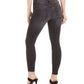 Calça jeans skinny feminina STS Blue Ellie Raw Hem, preta, tamanho 26