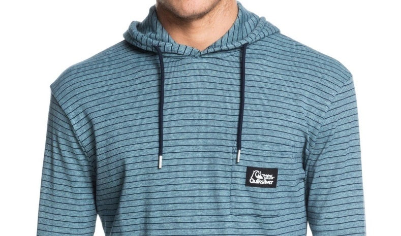 Moletom com capuz masculino Quiksilver Zermet azul marinho tamanho pequeno
