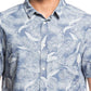Camisa Masculina Quiksilver Mountain Ash Manga Curta Tecido Azul Marinho Tamanho X-G