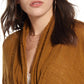 Blusa feminina Azalea Wrap da Free People tamanho rosa bege cáqui tamanho X-S
