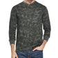 Calça Henley Masculina Vintage Estampa Abstrata à Prova de Intempéries Verde Tamanho Grande Médio