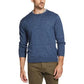 Suéter masculino vintage à prova de intempéries, com gola redonda listrada e toque suave, azul, tamanho XX-G