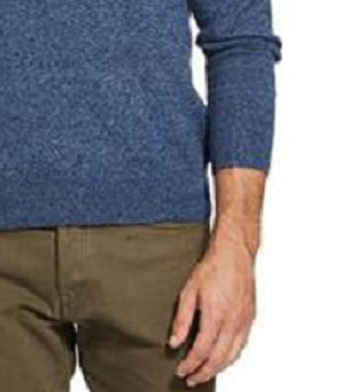 Suéter masculino vintage à prova de intempéries, com gola redonda listrada e toque suave, azul, tamanho XX-G