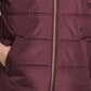 Colete masculino vintage à prova de intempéries com zíper frontal vermelho tamanho grande