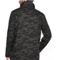 Jaqueta camuflada vintage masculina à prova de intempéries com forro de lã verde tamanho pequeno