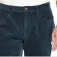 Calça de veludo cotelê canelada masculina à prova de intempéries com 5 bolsos, azul, tamanho 34x34