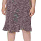 Vestido Betsey Johnson Feminino com Zíper, Manga Curta, Decote Redondo Abaixo do Joelho, Ajuste Flare, Cinza, Tamanho 22W