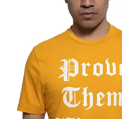 Camiseta masculina Sean John Prove Them Wrong, marrom, tamanho pequeno