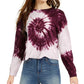 Camiseta Tie Dye Manga Longa Rebellious One Junior, Roxa, Tamanho XS
