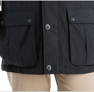 London Fog Barn Peacoat Masculino Preto Tamanho P