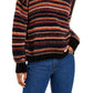 Suéter Hippie Rose Juniors Chenille com gola alta bege tamanho extra grande