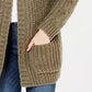 Cardigan de tricô trançado Hippie Rose Juniors Rustcopper tamanho grande