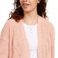 Cardigan Hippie Rose Juniors Chenille Laranja Tamanho Médio