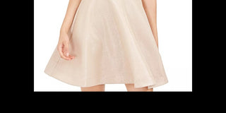 Vestido Teeze Me Juniors Allover com Glitter Fit &amp; Flare, Dourado, Tamanho 1