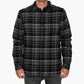 Camisa de flanela forrada Redmond O'Neill masculina, preta, tamanho médio