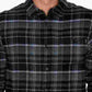 Camisa de flanela forrada Redmond O'Neill masculina, preta, tamanho médio