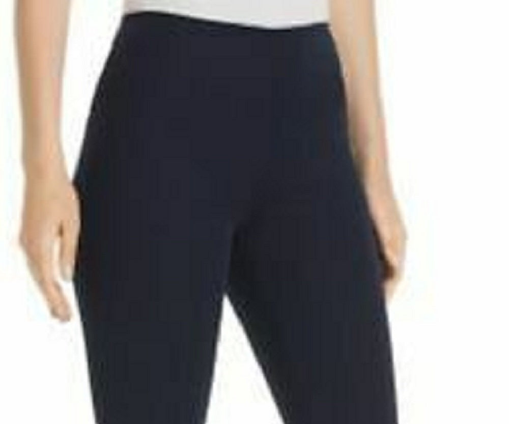 Leggings curtas femininas Theory com fecho no tornozelo, tamanho 8, azul
