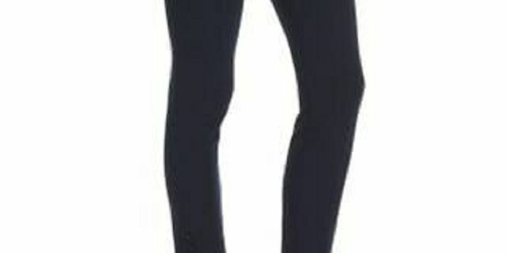 Leggings curtas femininas Theory com fecho no tornozelo, tamanho 8, azul
