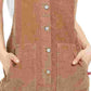 Vestido de veludo cotelê de algodão feminino Dickies tamanho grande