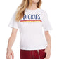 Camiseta Dickies Feminina de Algodão com Logotipo, Branca, Tamanho Pequeno