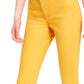 Calça jeans skinny cropped feminina Tommy Hilfiger Tribeca, amarela, tamanho 8