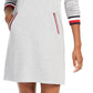 Vestido moletom com capuz feminino Tommy Hilfiger cinza tamanho grande